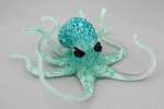 Hopko Art Glass - Aqua Octopus
